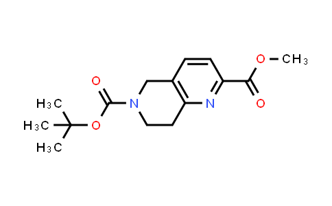 CAS No. 259809-47-7, 6-(tert-Butyl) 2-methyl 7,8-dihydro-1,6-naphthyridine-2,6(5H)-dicarboxylate