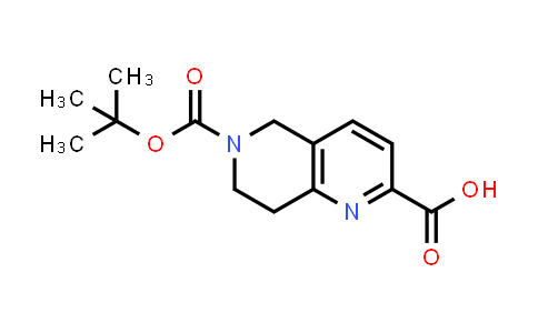 CAS No. 259809-49-9, 6-(tert-Butoxycarbonyl)-5,6,7,8-tetrahydro-1,6-naphthyridine-2-carboxylic acid