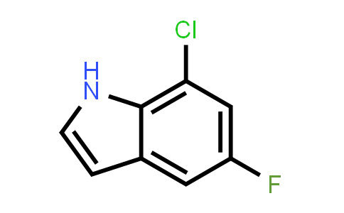 CAS No. 259860-01-0, 7-Chloro-5-fluoro-1H-indole