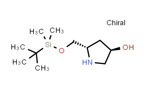 CAS No. 260417-94-5, (3R,5S)-5-(((tert-Butyldimethylsilyl)oxy)methyl)pyrrolidin-3-ol