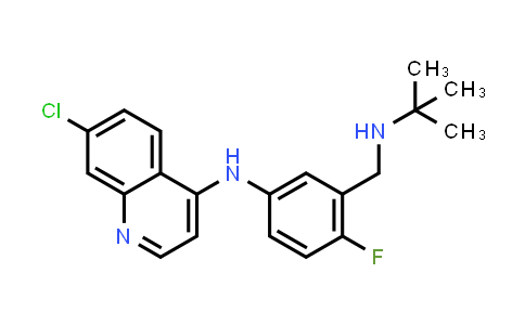 CAS No. 260540-97-4, 4-Quinolinamine, 7-chloro-N-[3-[[(1,1-dimethylethyl)amino]methyl]-4-fluorophenyl]-