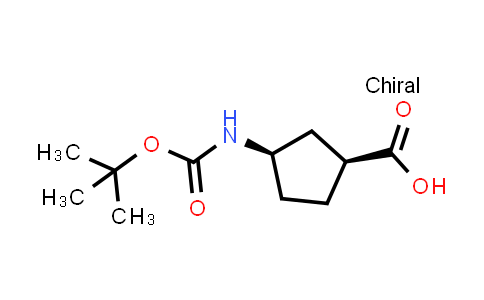 CAS No. 261165-05-3, (1S,3R)-3-((tert-Butoxycarbonyl)amino)cyclopentanecarboxylic acid