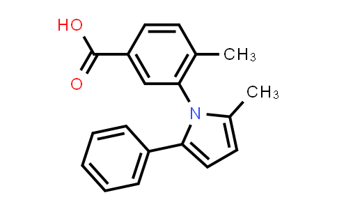 CAS No. 26165-57-1, 4-Methyl-3-(2-methyl-5-phenyl-1h-pyrrol-1-yl)benzoic acid