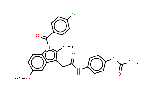CAS No. 261766-23-8, N-(4-acetamidophenyl)-Indomethacin amide