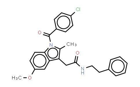 CAS No. 261766-32-9, N-(2-phenylethyl)-Indomethacin amide