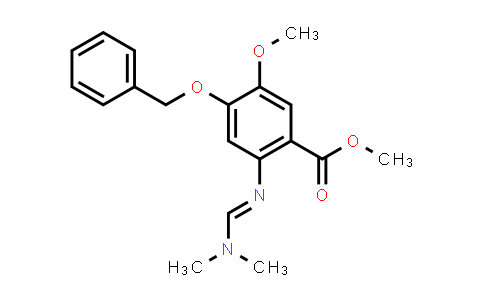 CAS No. 263149-09-3, (E)-methyl 4-(benzyloxy)-2-((dimethylamino)methyleneamino)-5-methoxybenzoate