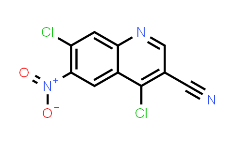CAS No. 263149-40-2, 3-Quinolinecarbonitrile, 4,7-dichloro-6-nitro-