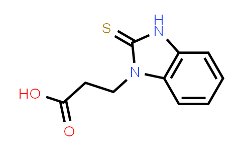 CAS No. 26345-75-5, 3-(2-Sulfanylidene-2,3-dihydro-1H-1,3-benzodiazol-1-yl)propanoic acid