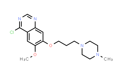 CAS No. 264208-55-1, 4-Chloro-6-methoxy-7-(3-(4-methylpiperazin-1-yl)propoxy)quinazoline