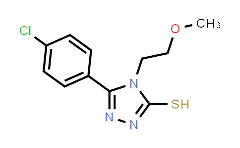 CAS No. 26438-54-0, 5-(4-Chlorophenyl)-4-(2-methoxyethyl)-4h-1,2,4-triazole-3-thiol