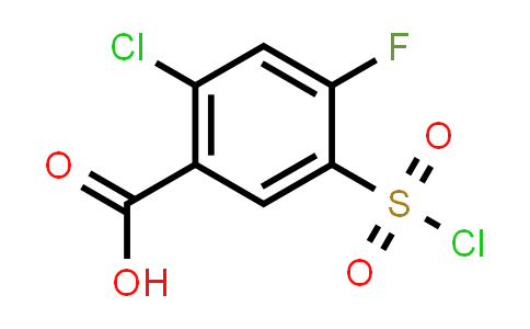 CAS No. 264927-50-6, 2-Chloro-5-(chlorosulfonyl)-4-fluorobenzoic acid