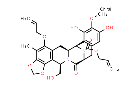 CAS No. 265134-82-5, Allyl (6aS,7R,13S,16R)-5-(allyloxy)-8,10-dihydroxy-16-(hydroxymethyl)-9-methoxy-4-methyl-14-oxo-6,6a,7,13,14,16-hexahydro-12H-7,13-epiminobenzo[4,5]azocino[1,2-b][1,3]dioxolo[4,5-h]isoquinoline-17-carboxylate