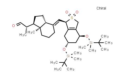 CAS No. 266686-81-1, 4-[[(4S,6R)-4,6-Bis[[(tert-butyl)dimethylsilyl]oxy]-1,3,4,5,6,7-hexahydro-2,2-dioxidobenzo[c]thien-1-yl]methylene]octahydro-a,7a-dimethyl-1H-indene-1-acetaldehyde
