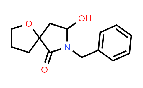 CAS No. 267425-74-1, 1-Oxa-7-azaspiro[4.4]nonan-6-one, 8-hydroxy-7-(phenylmethyl)-