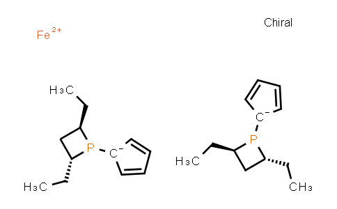 CAS No. 268220-91-3, 1,1'-Bis[(2R,4R)-2,4-diethyl-1-phosphetanyl]-ferrocene