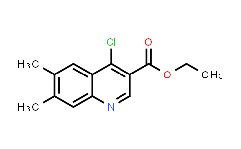 CAS No. 26893-15-2, Ethyl 4-chloro-6,7-dimethylquinoline-3-carboxylate