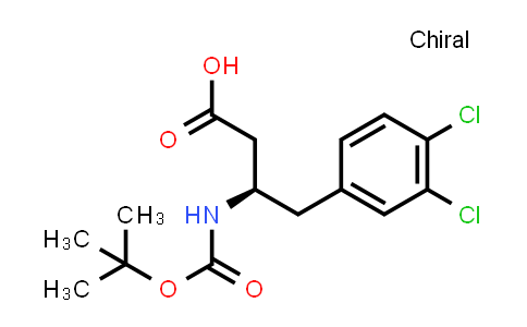 CAS No. 269396-56-7, (R)-3-((tert-Butoxycarbonyl)amino)-4-(3,4-dichlorophenyl)butanoic acid