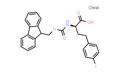 CAS No. 269396-73-8, (R)-2-((((9H-Fluoren-9-yl)methoxy)carbonyl)amino)-4-(4-iodophenyl)butanoic acid