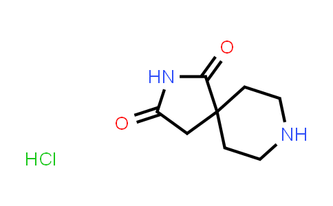 CAS No. 2696-03-9, 2,8-Diazaspiro[4.5]decane-1,3-dione hydrochloride