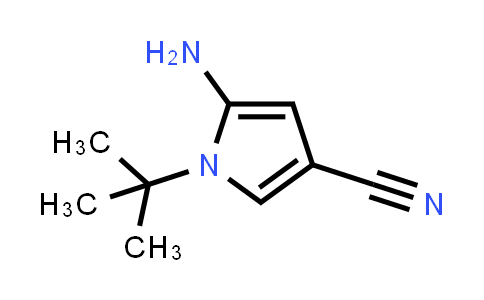 CAS No. 269726-49-0, 5-Amino-1-(tert-butyl)-1H-pyrrole-3-carbonitrile