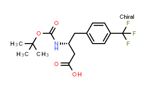 CAS No. 269726-77-4, (R)-3-((tert-Butoxycarbonyl)amino)-4-(4-(trifluoromethyl)phenyl)butanoic acid