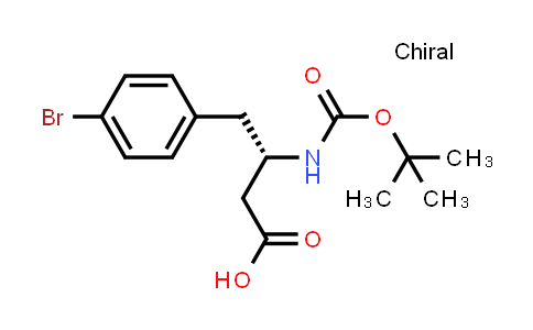 CAS No. 270062-85-6, (S)-4-(4-Bromophenyl)-3-((tert-butoxycarbonyl)amino)butanoic acid