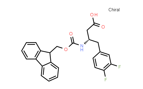 CAS No. 270063-55-3, (S)-3-((((9H-Fluoren-9-yl)methoxy)carbonyl)amino)-4-(3,4-difluorophenyl)butanoic acid