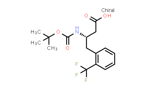 CAS No. 270065-74-2, (S)-3-((tert-Butoxycarbonyl)amino)-4-(2-(trifluoromethyl)phenyl)butanoic acid