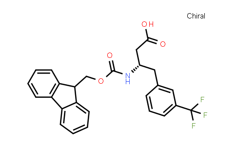 CAS No. 270065-78-6, (S)-3-((((9H-Fluoren-9-yl)methoxy)carbonyl)amino)-4-(3-(trifluoromethyl)phenyl)butanoic acid