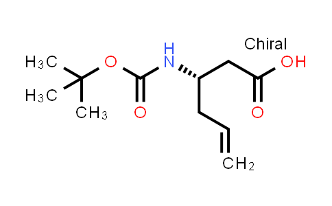 CAS No. 270263-03-1, (S)-3-((tert-Butoxycarbonyl)amino)hex-5-enoic acid