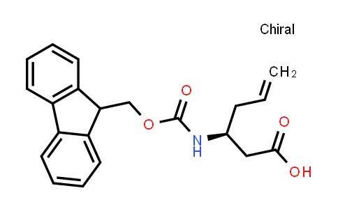 CAS No. 270263-04-2, (S)-3-((((9H-Fluoren-9-yl)methoxy)carbonyl)amino)hex-5-enoic acid