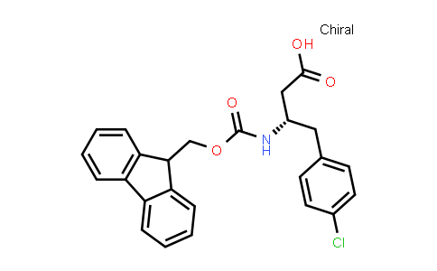 CAS No. 270596-43-5, (S)-3-((((9H-Fluoren-9-yl)methoxy)carbonyl)amino)-4-(4-chlorophenyl)butanoic acid