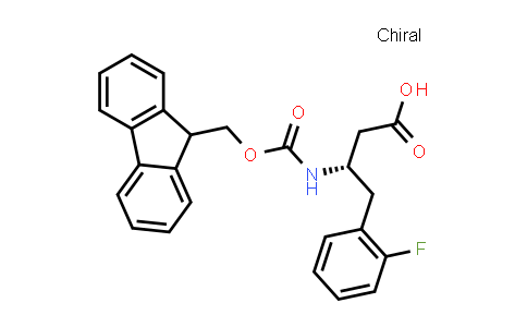 CAS No. 270596-49-1, (S)-3-((((9H-Fluoren-9-yl)methoxy)carbonyl)amino)-4-(2-fluorophenyl)butanoic acid