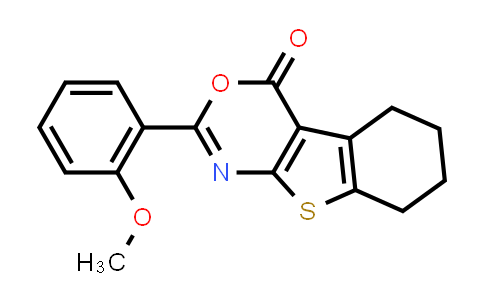 CAS No. 271778-10-0, 2-(2-Methoxyphenyl)-5,6,7,8-tetrahydro-4H-benzo[4,5]thieno[2,3-d][1,3]oxazin-4-one