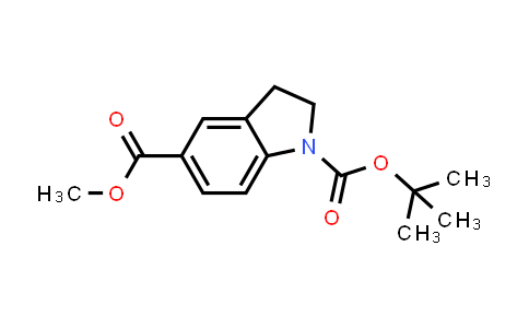 CAS No. 272438-12-7, 1-(tert-Butyl) 5-methyl indoline-1,5-dicarboxylate