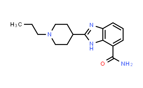CAS No. 272769-49-0, 1H-Benzimidazole-7-carboxamide, 2-(1-propyl-4-piperidinyl)-