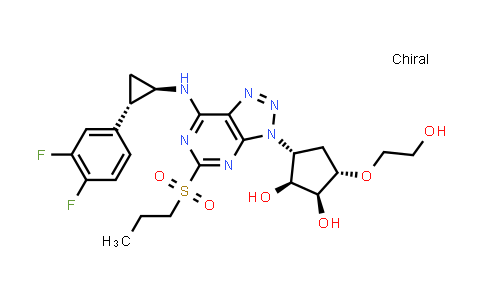 CAS No. 274693-39-9, (1S,2S,3R,5S)-3-(7-(((1R,2S)-2-(3,4-difluorophenyl)cyclopropyl)amino)-5-(propylsulfonyl)-3H-[1,2,3]triazolo[4,5-d]pyrimidin-3-yl)-5-(2-hydroxyethoxy)cyclopentane-1,2-diol