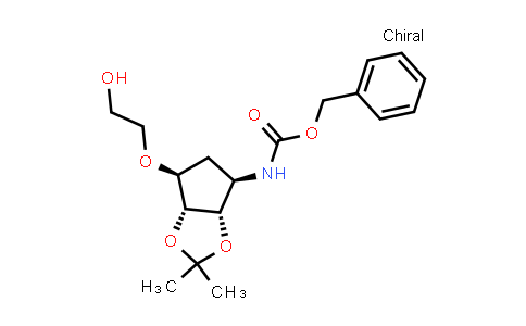CAS No. 274693-54-8, Benzyl ((3aS,4R,6S,6aR)-6-(2-hydroxyethoxy)-2,2-dimethyltetrahydro-3aH-cyclopenta[d][1,3]dioxol-4-yl)carbamate