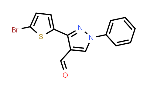 CAS No. 274900-91-3, 3-(5-Bromothiophen-2-yl)-1-phenyl-1H-pyrazole-4-carbaldehyde