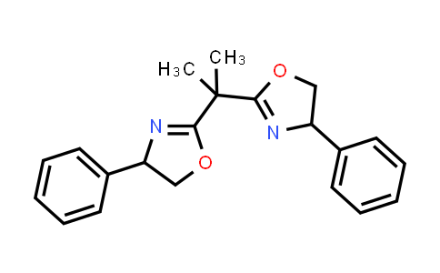 CAS No. 276254-59-2, 2,2'-(Propane-2,2-diyl)bis(4-phenyl-4,5-dihydrooxazole)