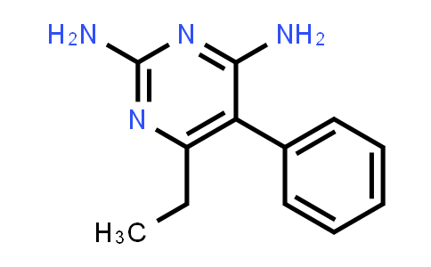 CAS No. 27653-49-2, 5-Phenyl-6-ethyl-2,4-diaminopyrimidine