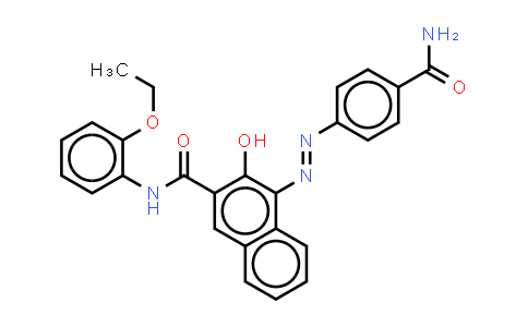 CAS No. 2786-76-7, 4-4-(Aminocarbonyl)phenylazo-N-(2-ethoxyphenyl)-3-hydroxynaphthalene-2-carboxamide