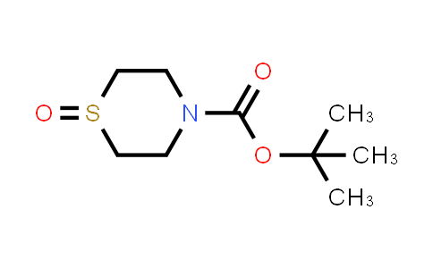 CAS No. 278788-74-2, 4-Thiomorpholinecarboxylic acid, 1,1-dimethylethyl ester, 1-oxide