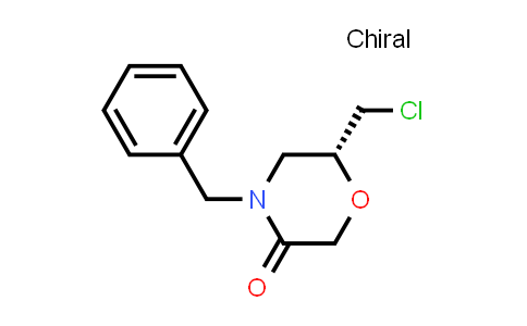 CAS No. 278788-94-6, (R)-4-benzyl-6-(chloromethyl)morpholin-3-one