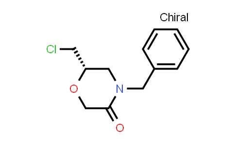 CAS No. 278788-96-8, 3-Morpholinone, 6-(chloromethyl)-4-(phenylmethyl)-, (6S)-