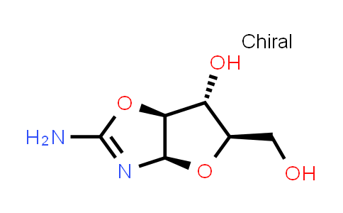 CAS No. 27963-98-0, (3AR,5R,6R,6aS)-2-amino-5-(hydroxymethyl)-3a,5,6,6a-tetrahydrofuro[2,3-d]oxazol-6-ol