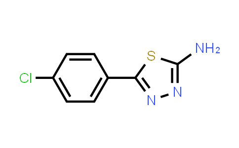 CAS No. 28004-62-8, 5-(4-Chlorophenyl)-1,3,4-thiadiazol-2-amine