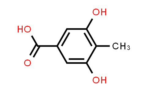 CAS No. 28026-96-2, 3,5-Dihydroxy-4-methylbenzoic acid