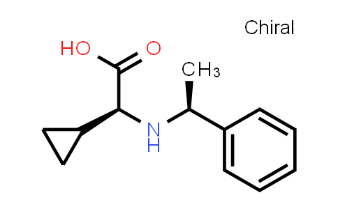 CAS No. 281191-43-3, (S)-2-Cyclopropyl-2-(((S)-1-phenylethyl)amino)acetic acid