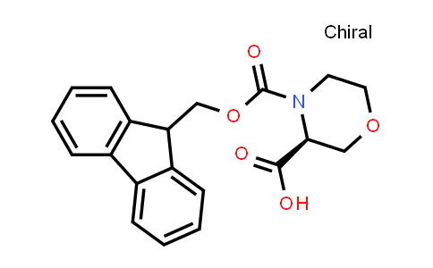 CAS No. 281655-37-6, (S)-4-(((9H-Fluoren-9-yl)methoxy)carbonyl)morpholine-3-carboxylic acid